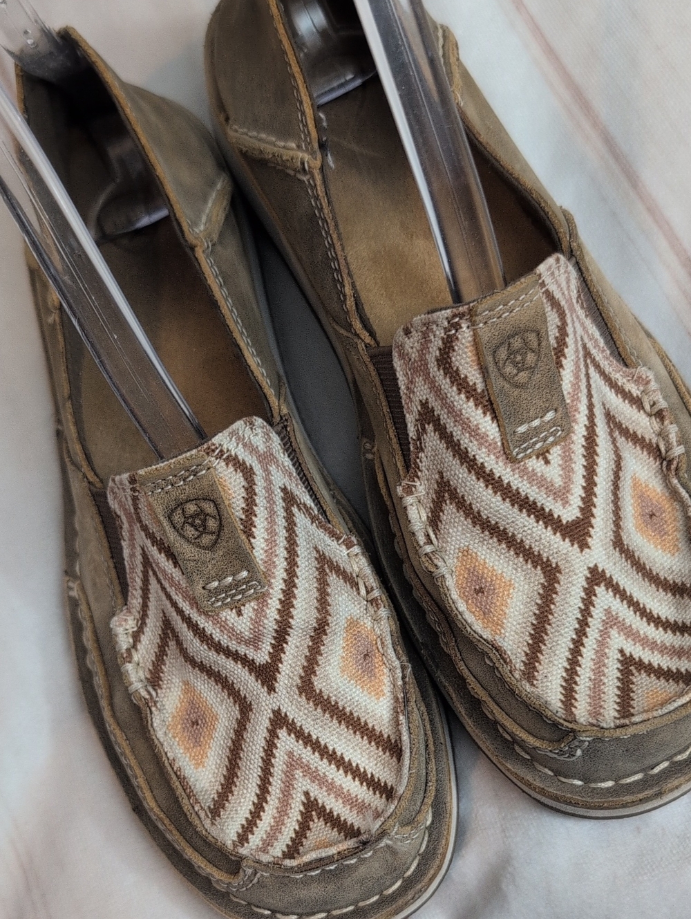 Ariat Cruiser Women 8.5B Brown Aztec Southwestern Slip On Loafer 10027385